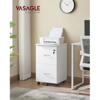 Fiset, dulap birou Vasagle Alb 54.4x43.8x40 cm