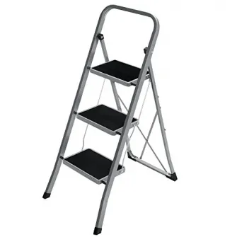Scara, Songmics, Gri-Negru, 110x45x4.5 cm