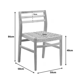 Scaun Tuga Natural 50x58x86 cm