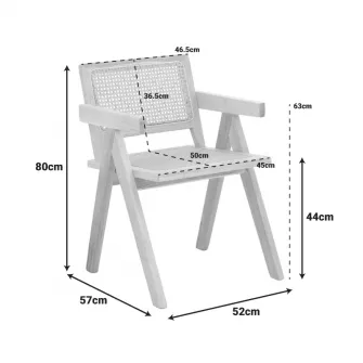 Scaun Winslow Bej 51x54x80 cm