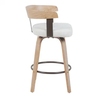 Scaun de bar, Anesy, Crem, 54x50x85 cm