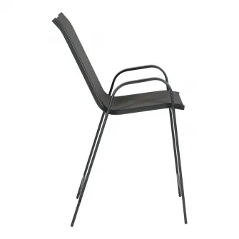 Scaun de bar, Calan, Gri inchis, 55x70x114 cm