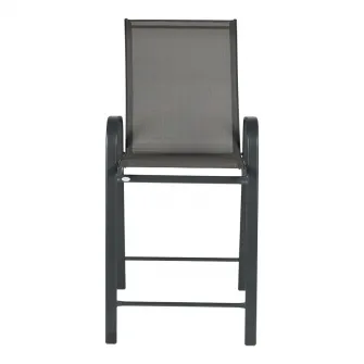 Scaun de bar, Calan, Gri inchis, 55x70x114 cm