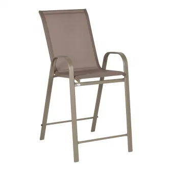 Scaun de bar, Calan, Maro deschis, 55x70x114 cm
