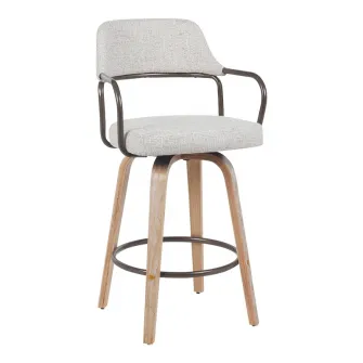 Scaun de bar, Tertia, Bej, 54x52x98 cm