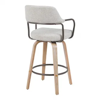 Scaun de bar, Tertia, Bej, 54x52x98 cm