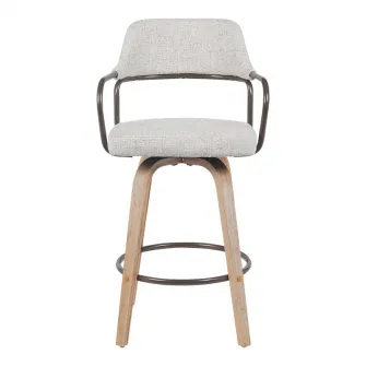 Scaun de bar, Tertia, Bej, 54x52x98 cm
