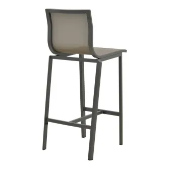 Scaun de bar de gradina, Melina, Antracit, 45x49x115 cm