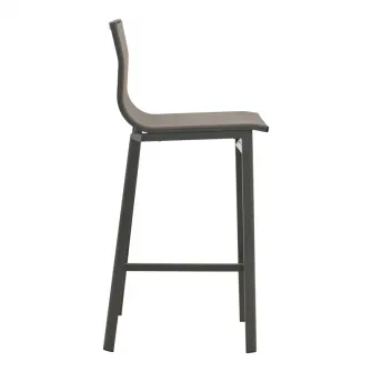 Scaun de bar de gradina, Melina, Antracit, 45x49x115 cm