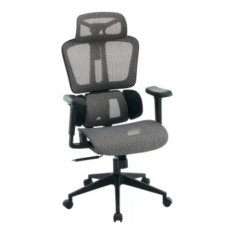 Scaun de birou, ErgoFlow, Negru, 73x64x135 cm