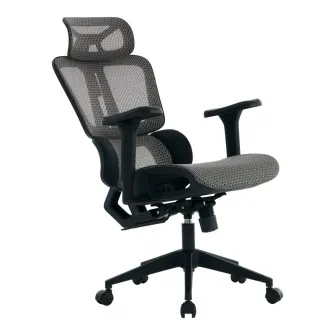 Scaun de birou, ErgoFlow, Negru, 73x64x135 cm