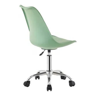 Scaun de birou, Gaston II, Verde menta, 48x57x90 cm