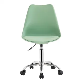 Scaun de birou, Gaston II, Verde menta, 48x57x90 cm
