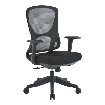 Scaun de birou, Litulo, Negru, 50.5x51x106 cm
