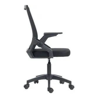 Scaun de birou, Penza, Negru, 58x48x102 cm
