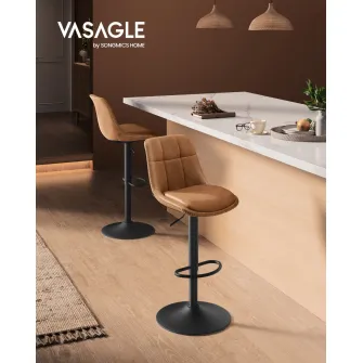 Set 2 buc. Scaune de bar Vasagle Maro 44x48x112 cm