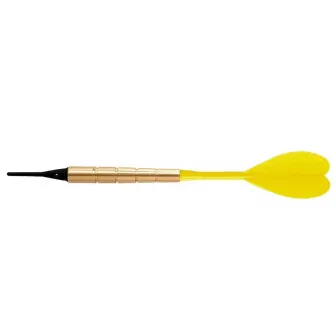 Sageata pentru darts 1/4-2BA 16gr, corp alama, cu varf soft din plastic, codita plastic
