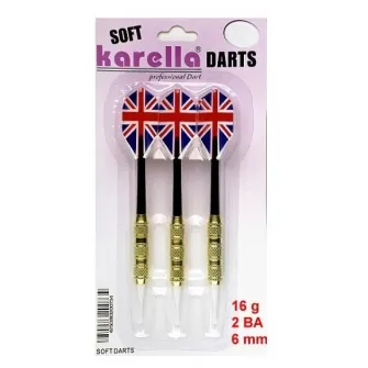 Set 3 sageti Karella cu varf softip Brass 16gr