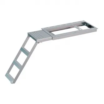 Scara zincata trei trepte cu platforma 75cm