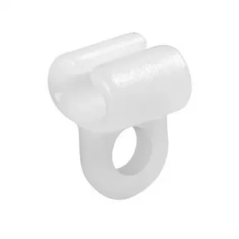 Set 25 carlige pentru perdele camion, Lampa, Plastic, Alb