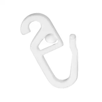 Set 25 carlige pentru perdele camion, Lampa, Plastic, Alb
