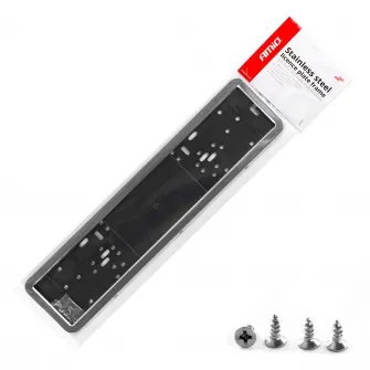 Suport numar inmatriculare din INOX, LPF 001