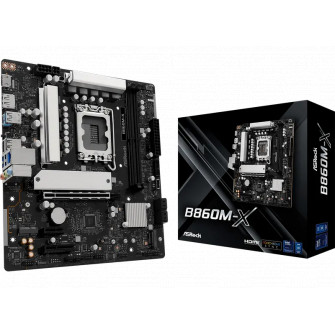 Placa de baza ASRock B860M-X, LGA1851, Intel B860, Micro-ATX
