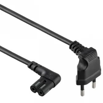 Power Cord PC-220V 1.0m Russian Plug, Cablexpert, angled socket, Black, PC-184L