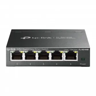 5-port 10/100/1000Mbps Switch TP-LINK "TL-SG105E" Easy Smart