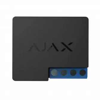 Ajax Wireless Smart Power Relay WallSwitch, Black, Energy Monitoring, up to 3 kW