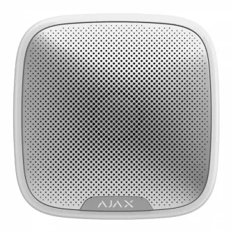 Ajax Outdoor Wireless Security Siren StreetSiren, White, LED Frame