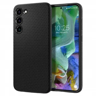 Husa Spigen Samsung S23+, Liquid Air, Negru mat