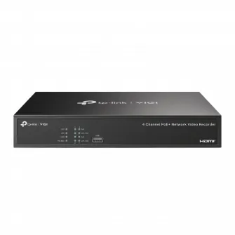 Inregistrator video TP-LINK VIGI NVR1004H-4P, Negru