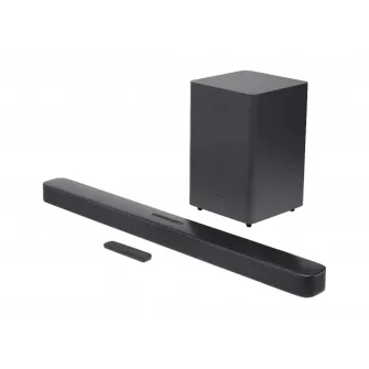 Soundbar JBL BAR 2.1 Deep Bass (MK2), 2.1, 300W, Dolby Digital, Bluetooth, Wireless Subwoofer, Negru