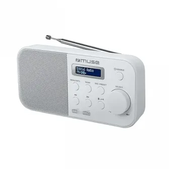 Radio portabil MUSE M-109 DBW, Alb