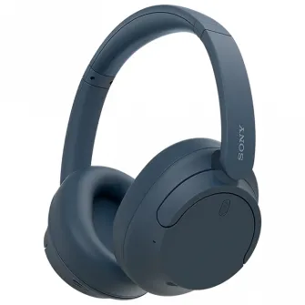 Casti Over the Ear Sony WH-CH720NL, Noise Cancelling, Wireless, Bluetooth, Microfon, Multipoint connection, Quick Charge, Autonomie 35 ore, Albastru