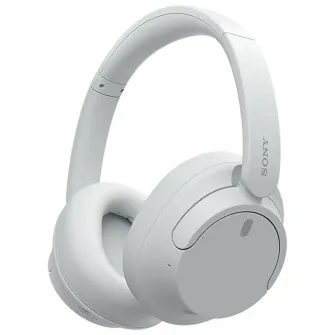 Casti Over the Ear Sony WH-CH720NW, Noise Cancelling, Wireless, Bluetooth, Microfon, Multipoint connection, Quick Charge, Autonomie 35 ore, Alb