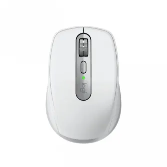 Mouse wireless Logitech MX Anywhere 3S, 2.4GHz&Bluetooth, Silent, Scroll MagSpeed, Multidevice, USB-C, Pale Grey