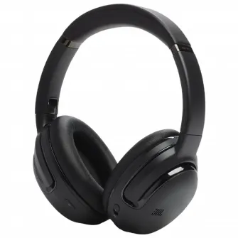 Casti audio wireless over-ear JBL Tour One M2, True Adaptive Noise Cancelling, Smart Ambient, Spatial Sound, Negru