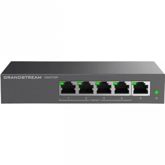 Comutator PoE Grandstream GWN7700P, 4x IEEE 802.3af/at