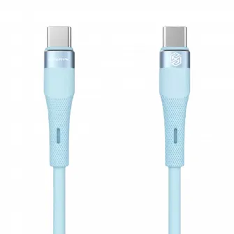 Cablu de incarcare Nillkin Type-C to Type-C Cable, Flowspeed, USB Type-C/USB Type-C, 1,2m, Albastru