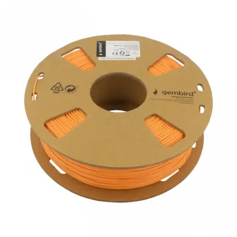 Filament pentru imprimanta 3D Gembird 3DP-PLA-01-MTO, PLA, Orange Mata, 1.75 mm, 1kg