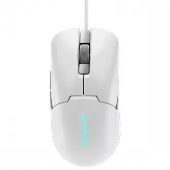 Mouse gaming Lenovo Legion M300s, Iluminare RGB, 8k DPI, Sensor Pixart, Glacier White