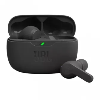 Casti audio in-ear JBL Wave Beam, True Wireless, Bluetooth, Deep Bass, Negru