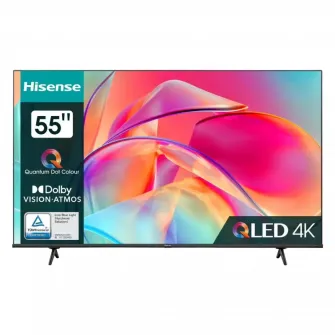 55" QLED SMART TV Hisense 55E7KQ, 3840x2160 4K UHD, VIDAA U6.0, Negru