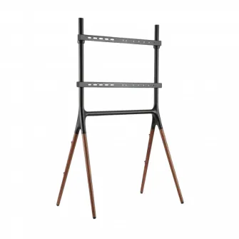 Suport pentru TV pe picior Reflecta Elegant 70W black/walnut, #23212, Negru