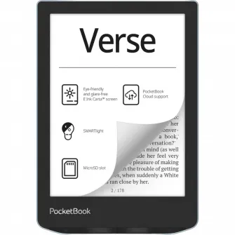 eBook Reader PocketBook Verse 629, Albastru stralucitor