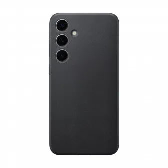 Husa Samsung Vegan Leather Case Galaxy S24+, Negru