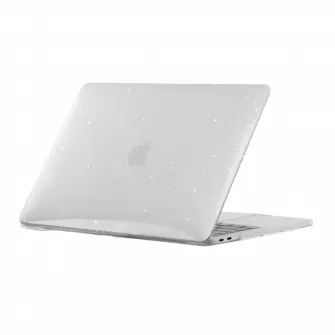 Husa pentru laptop Tech Protect Smartshell Macbook Air 13 (2018-2020), 13", Policarbonat, Glitter Clear