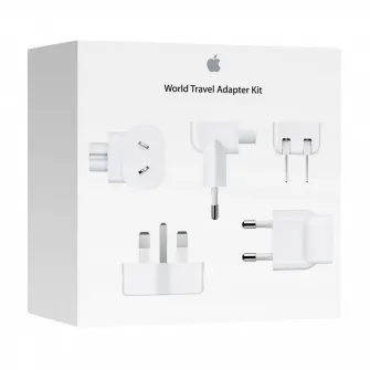 Adaptor de retea Apple Travel Adapter Kit MD837, Alb